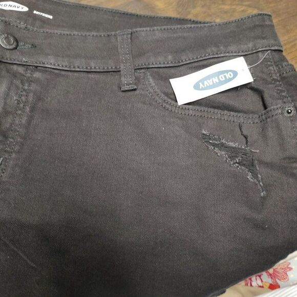 New Old Navy Black Boyfriend Shorts Size Women's 18 Plus - Picture 4 of 4